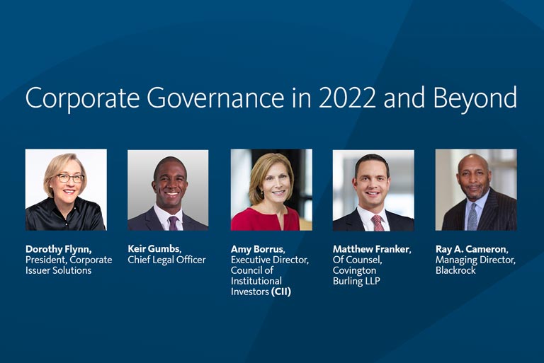 Corporate Governance Trends in 2022 and Beyond
