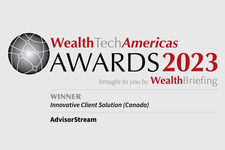 AdvisorStream: Best Innovative Client Solution (Canada)