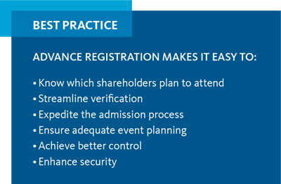 Advance Registration