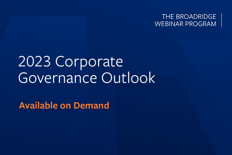 2023 Corporate Governance Outlook: Fireside Chat with Keir Gumbs and Anne Robinson