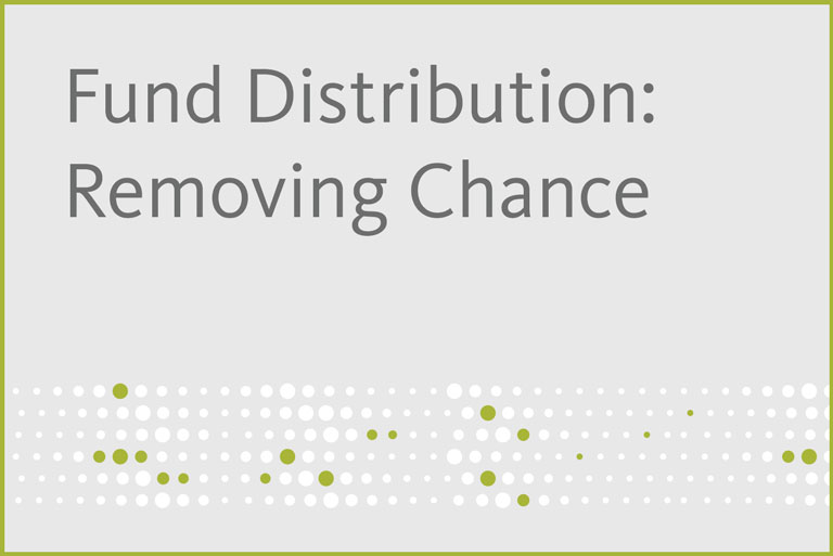 Fund Distribution: Removing the Element of Chance 