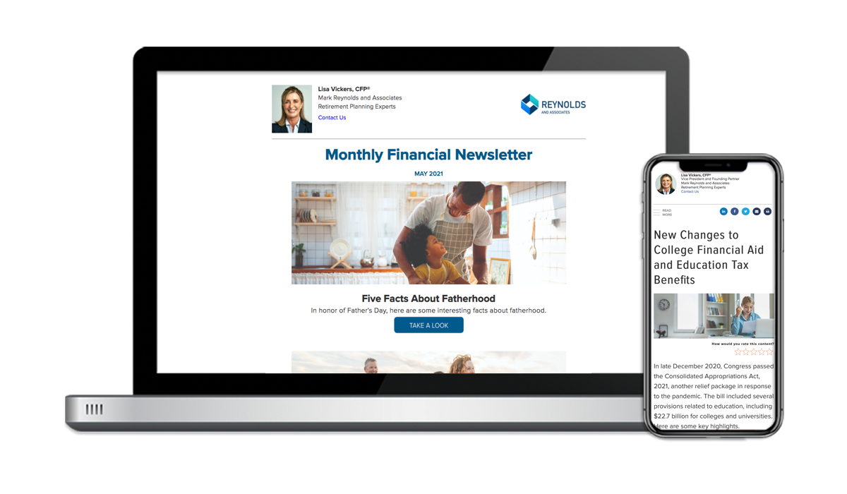 financial advisor eNewsletters