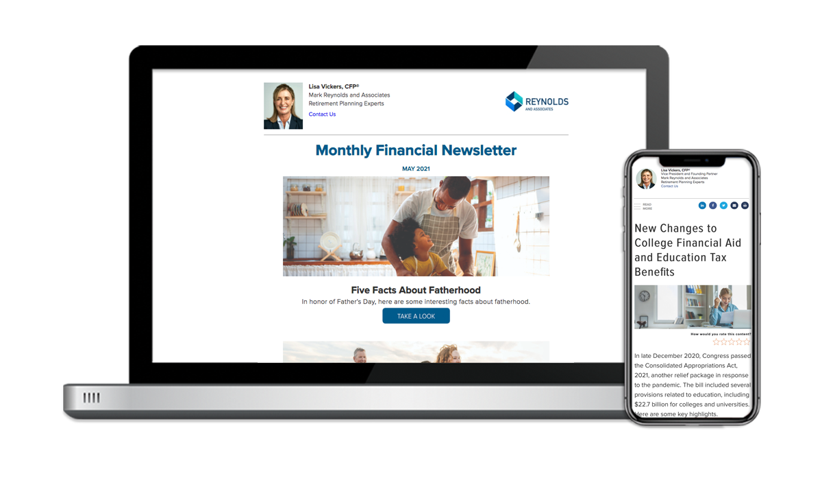 financial advisor enewsletter