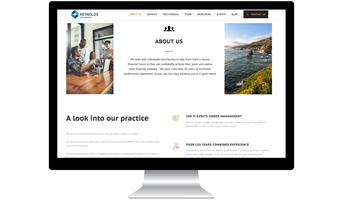 financial advisor website premium template 2