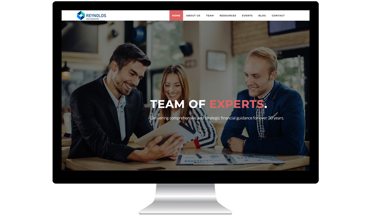 financial advisor website premium template 3