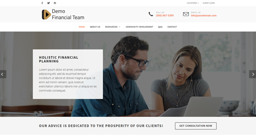 advisor website theme9
