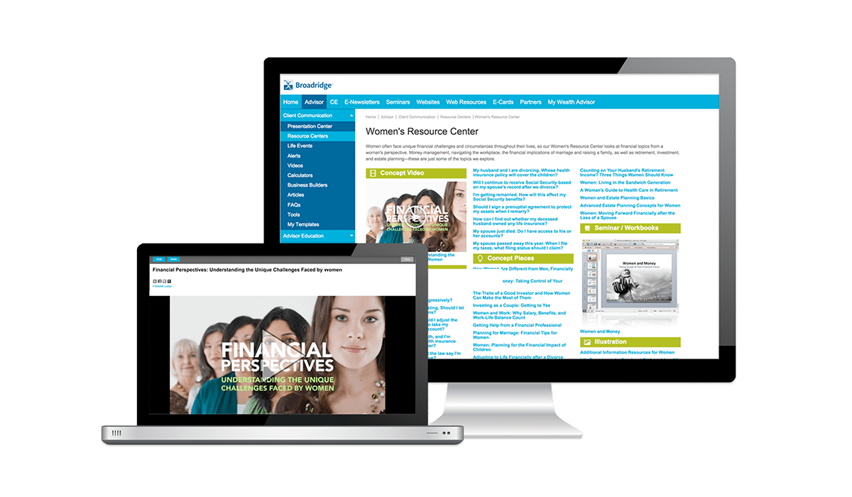 financial advisor email and social marketing 